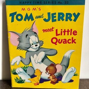Vintage Tom and Jerry Meet Little Quack Book 1953